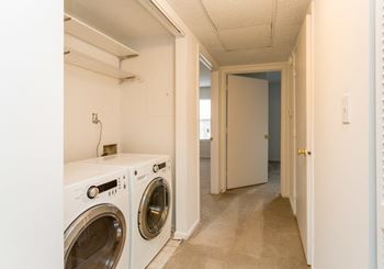 Washer and dryer included in all 2 bed 2 bath homes*